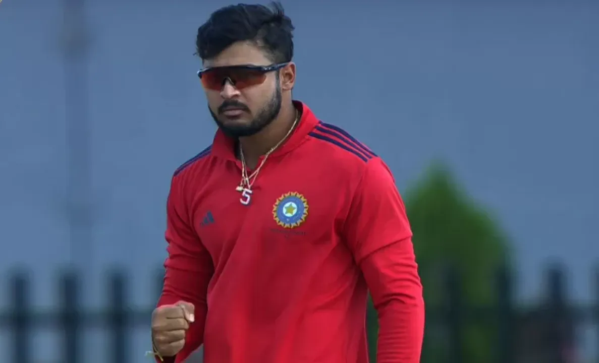 Riyan Parag in Deodhar Trophy (Image Source: Twitter)