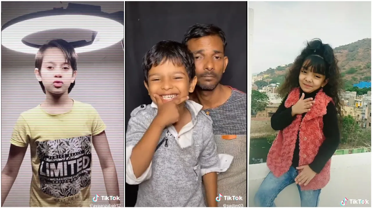 Indian kid TikTokers