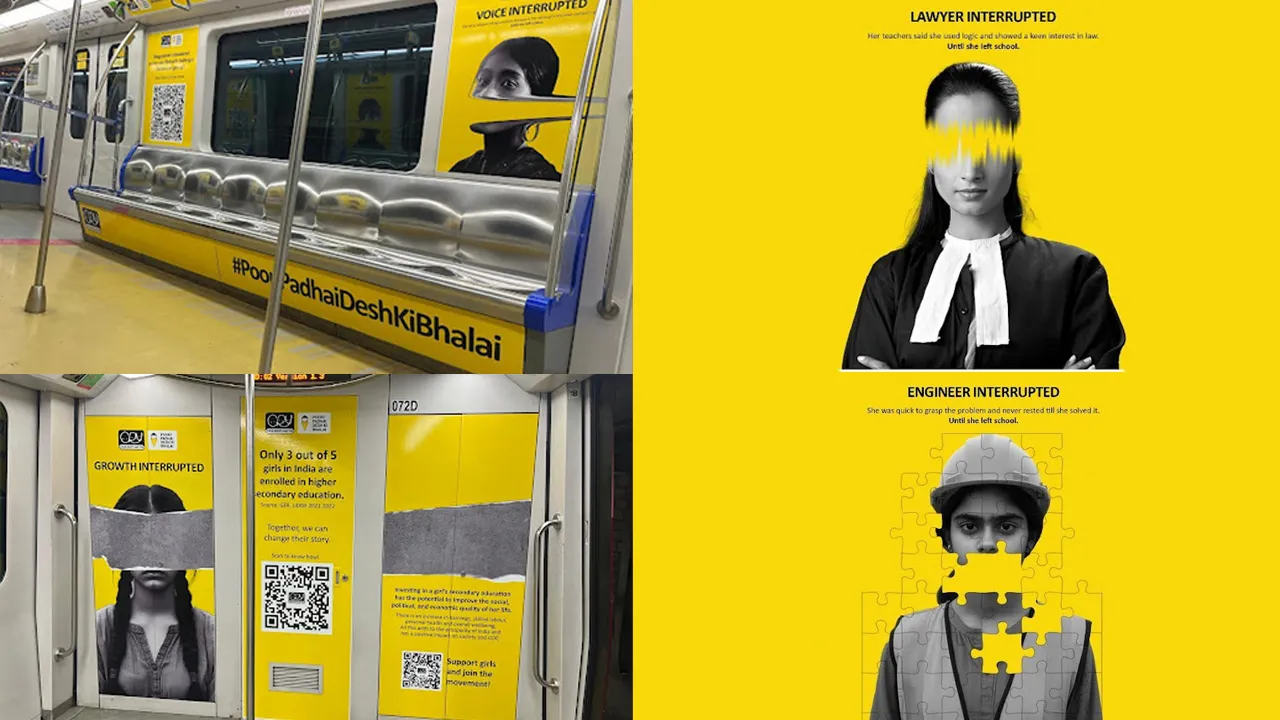 Named ‘Girl Interrupted’, the campaign highlights the disruption of girls' education due to societal and financial barriers, stressing its impact on national progress.