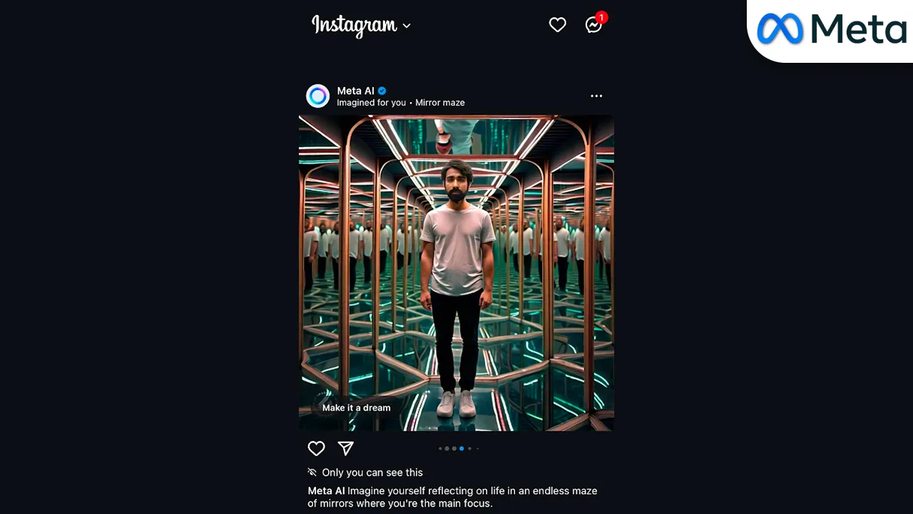 Meta tests AI-generated images of users 