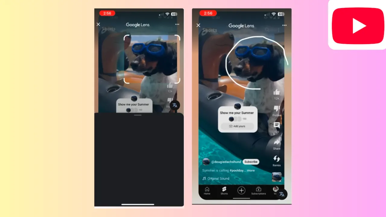 YouTube Shorts Adds Google Lens for Instant Object and Landmark Search