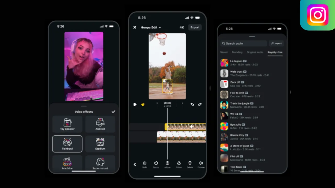 Meta Adds Royalty-Free Music and New Voice Effects to Edits App