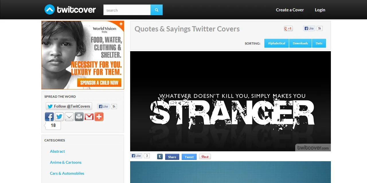 Twitter headers