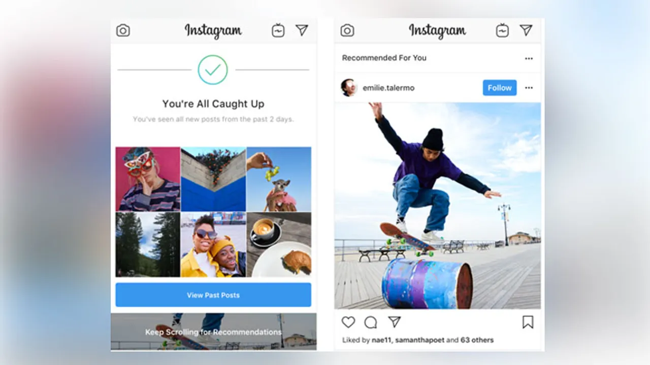 Instagram recommended posts