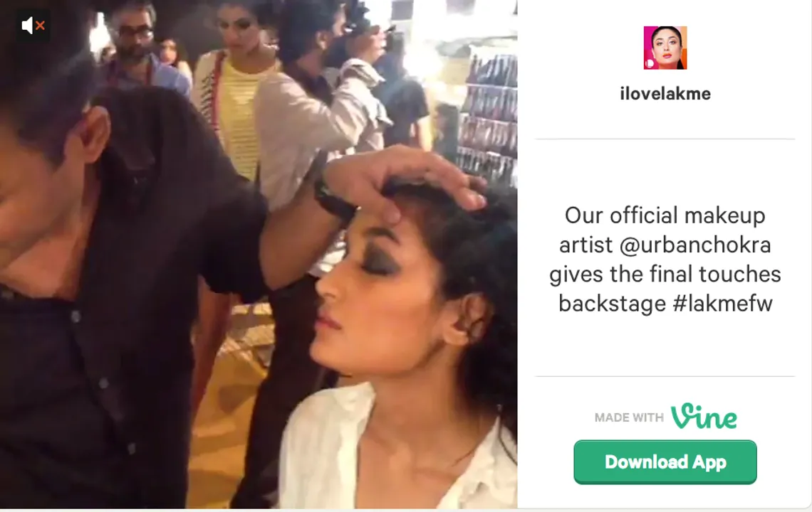 Lakme Fashion Week using Vine