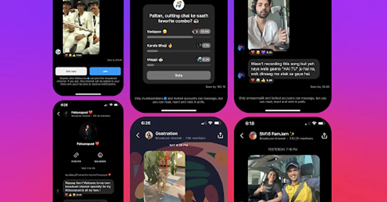 Instagram broadcast channels