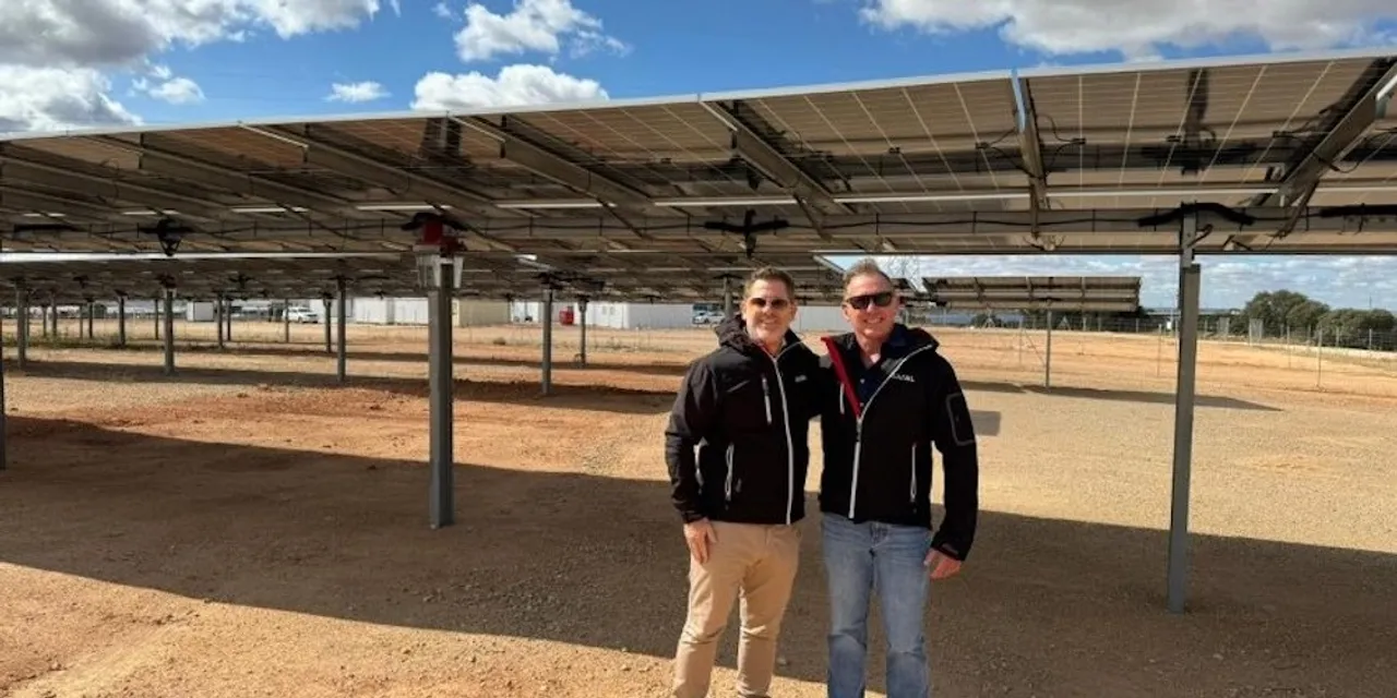  AxialTracker Twin integrates homokinetic technology, reducing land preparation costs and optimizing performance on sloped or misaligned terrain.  Image Source: AXIAL 