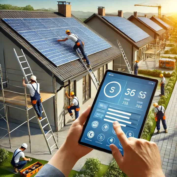  CIMSME and Servotech launched a mobile app to streamline solar adoption and mobilized 30,000 individuals for installation and support across India. Image Source: AIGenerated 