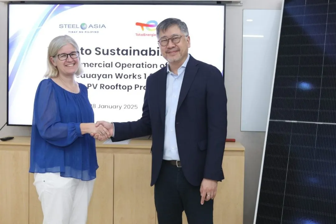  SteelAsia’s Bulacan facility now has a 1.9 MW solar system installed by TotalEnergies ENEOS, generating 2,700 MWh annually and cutting 2,300 tons of CO2 emissions. Image Source: Total Energies 