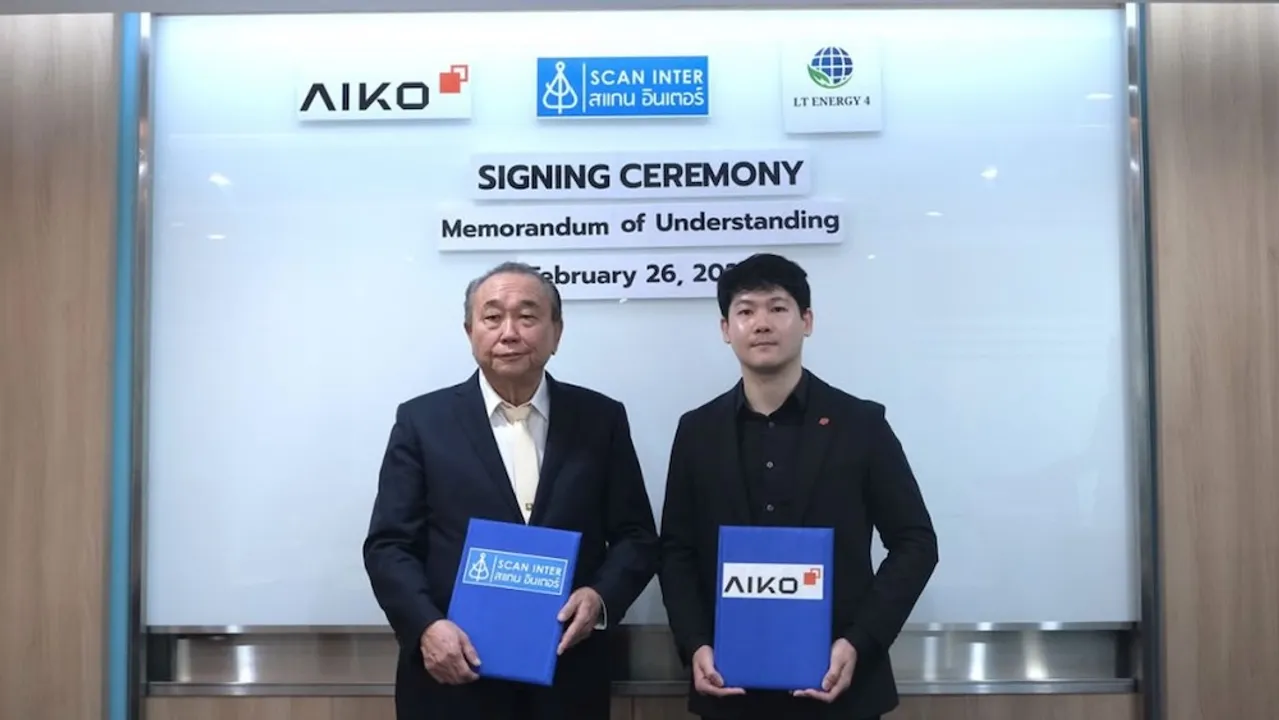  The agreement includes solar panel procurement, smart energy solutions, and EPC operations to accelerate Thailand’s renewable energy adoption.  Image Source: AIKO 