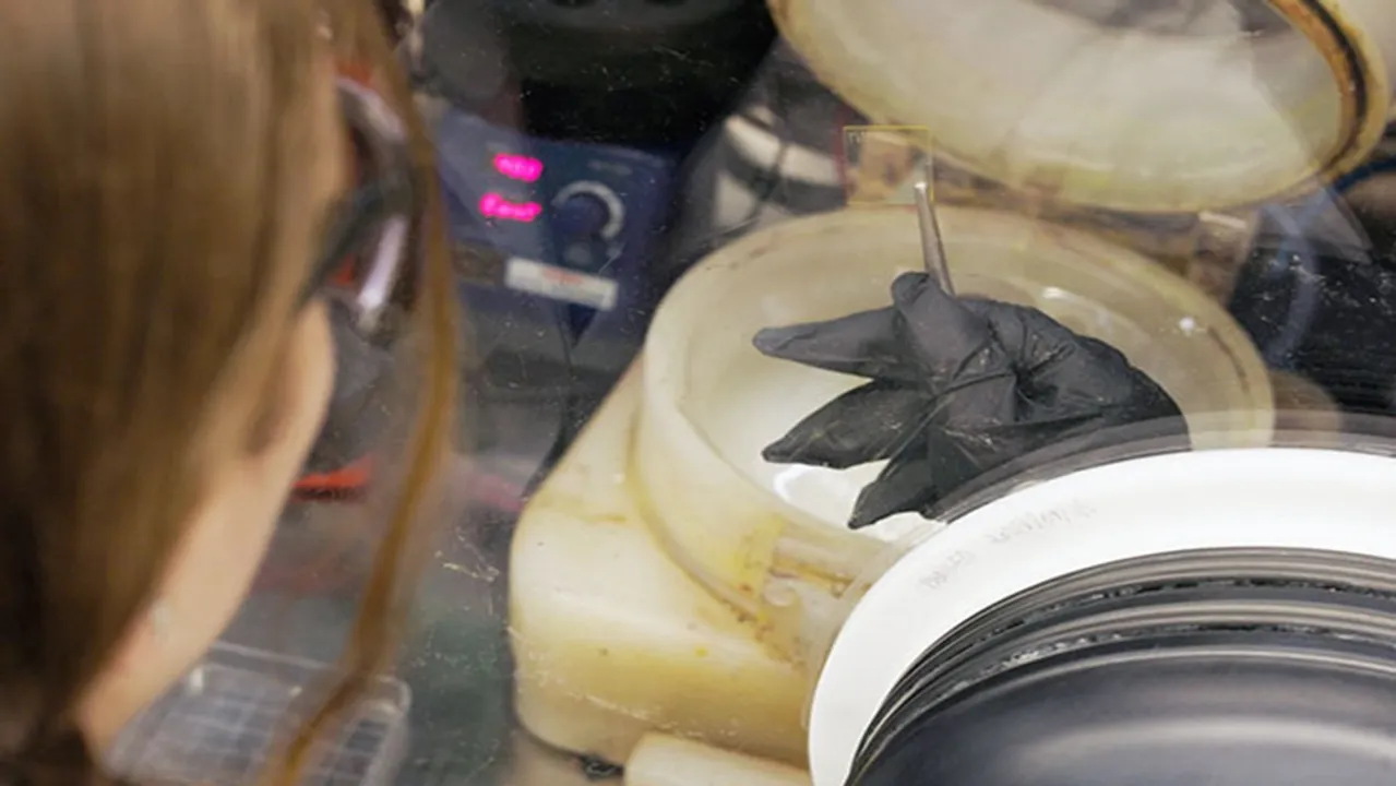  Georgia Tech’s research team, led by Juan-Pablo Correa-Baena, developed a titanium-based method to extend perovskite solar cell lifespan, now under patent review. Image Source: Georgia Institute of Technology 