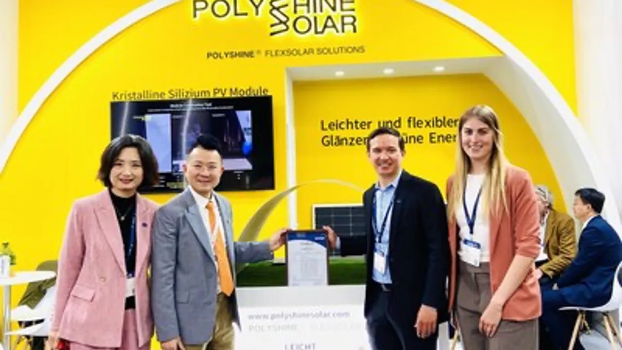  Polyshine validated product durability with 20,000 hours of accelerated outdoor aging and material performance tests.  Image Source: PRNewswire 