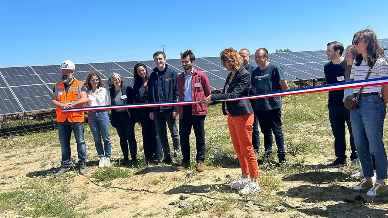  The Milhat solar plant was built on a former quarry site and designed to support ongoing sheep grazing through a formal agreement. Image Source: Velto Renewables 