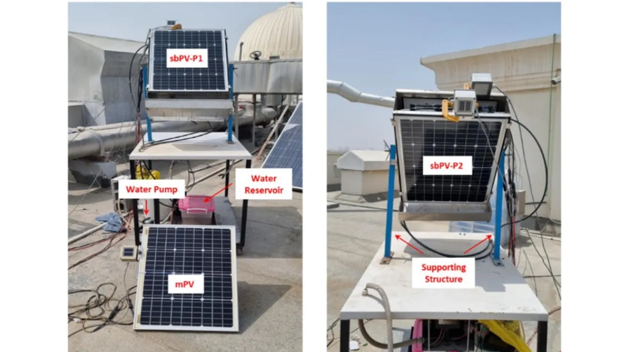  Researchers have reported a $5.48/m² financial gain using the cooled sandwich bifacial setup over conventional systems.  Image Source: ScienceDirect 