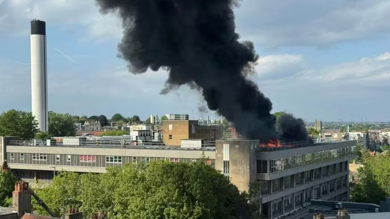  Avon Fire and Rescue has confirmed the fire started in the solar installation, with a full investigation now underway.  Image Source: The Express 