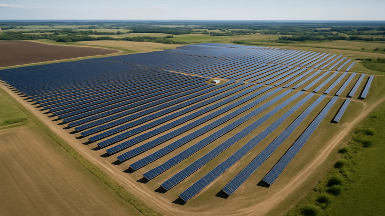  Duchess Solar project installation used nearly 50,000 panels and created over 100 jobs during the construction phase. Image Source: AI Generated 