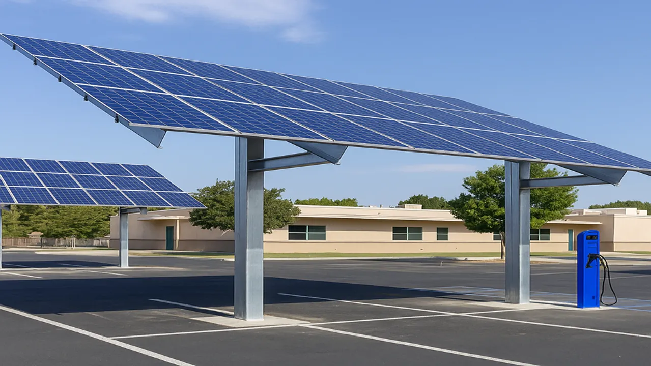  The LAUSD solar program included a 25-year performance guarantee and operations support from Ameresco across five middle school campuses. Image Source: AI Generated 
