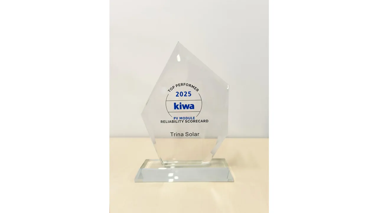  Vertex N Shield modules passed hail and stress tests, earning RETC’s top ranking for the fifth year. Photograph: (Image Source: Trinasolar) 