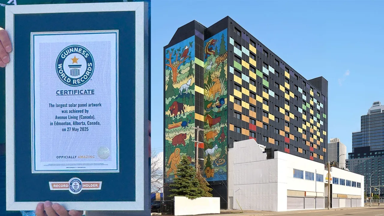  The BIPV panels at SunRise Residential have been manufactured at Mitrex’s Ontario facility using standard mounting systems.  Image Credit/Source: PRNewswire 