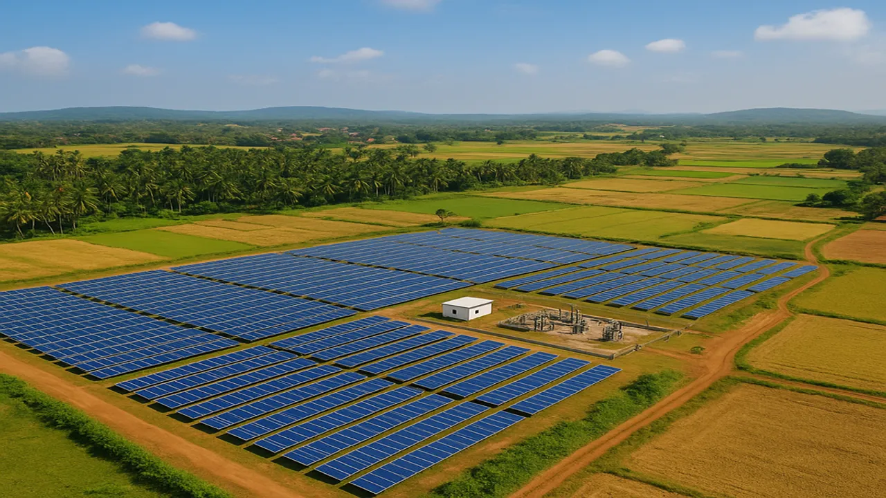  GEDA simulations of 2.11 GW solar in Goa revealed curtailment issues and battery storage benefits.  Image Source: AI Generated 
