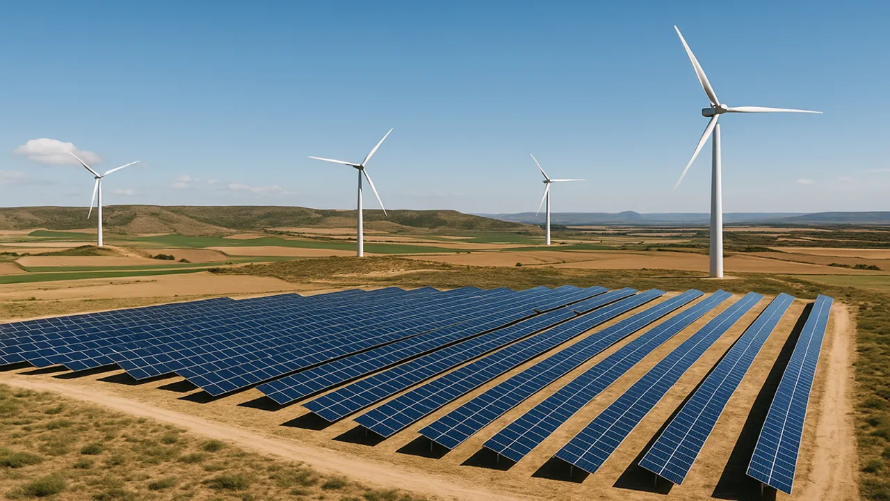  All projects in the Encavis–BayWa r.e. portfolio were under construction with shared grid use to lower costs. Image Source: AI Generated 