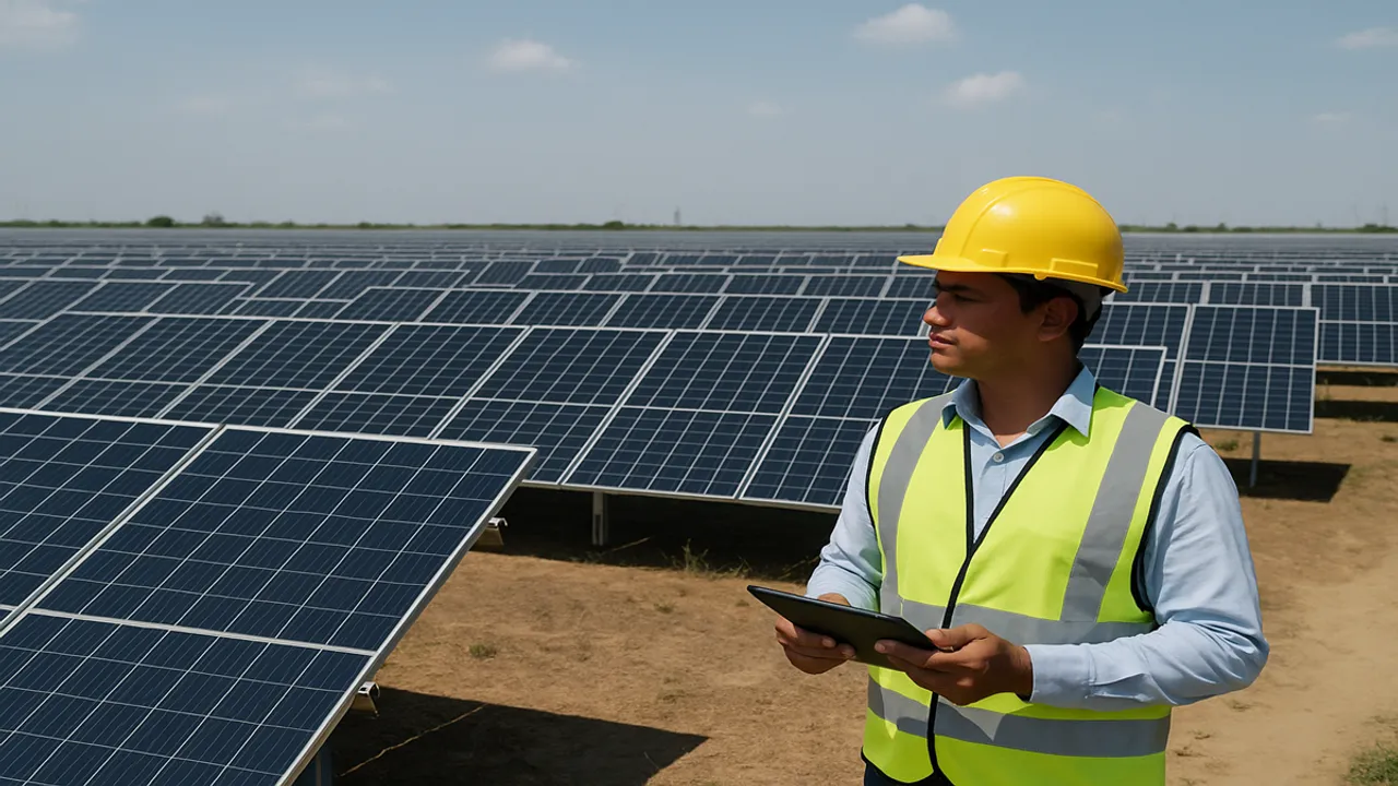  Waaree Energies has recorded a 73.4% quarterly jump in EBITDA after launching its Gujarat solar module plant.  Image Source: AI Generated 