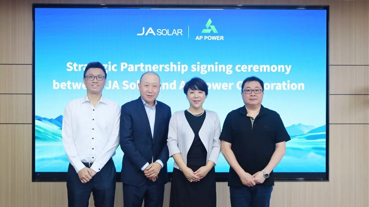  The cooperation has combined JA Solar’s manufacturing expertise with AP Power’s regional project development capabilities. Image Source: JA Solar 
