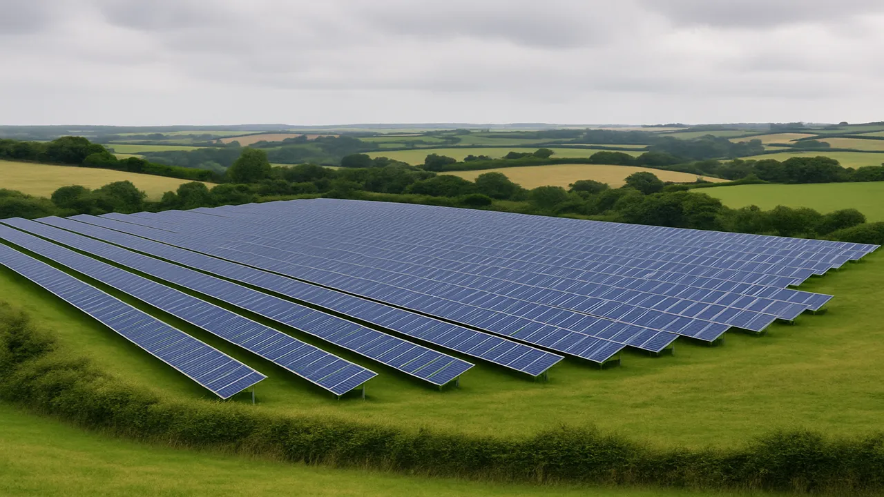  Local opposition has intensified as Elgin Energy’s proposed 106-acre Cornwall solar farm has raised heritage, wildlife, and countryside impact concerns.  Image Credit/Source: AI Generated 
