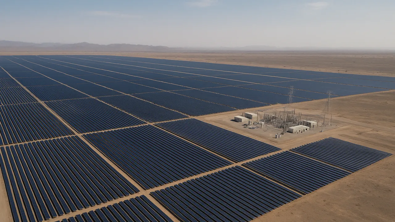  Oman Manah-1 Solar IPP Project achieved full grid connection 21 days ahead of schedule with 4 million accident-free hours. Image Source: AI Generated 