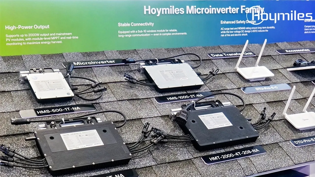  The HiFlow Pro 2-in-1 microinverter has supported balcony and terrace PV systems with 600 to 1000 VA output. Image Source: Hoymiles 