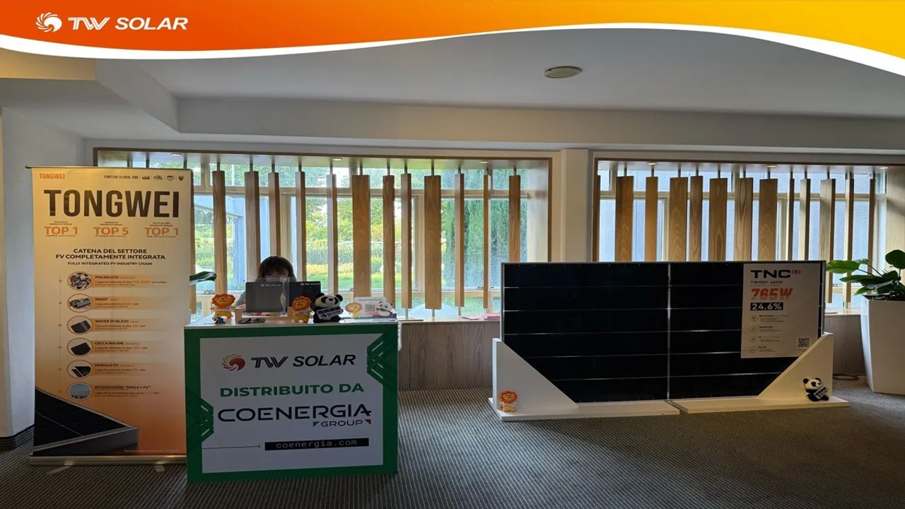  A brand promotion conference has been scheduled in Turin on September 24. Image Source: Linkedin/Tongwei Solar 