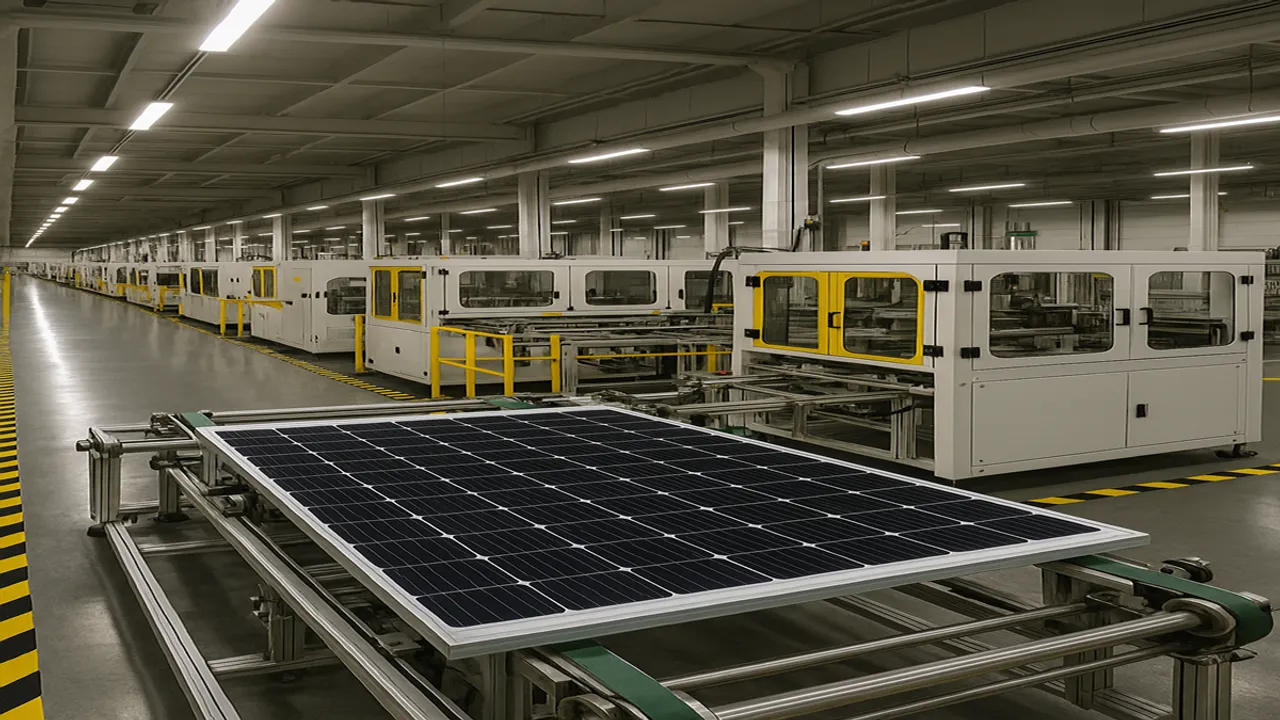  The Degam factory has enhanced Waaree Energies’ module production capabilities for Indian solar projects. Image Source: AI Generated 