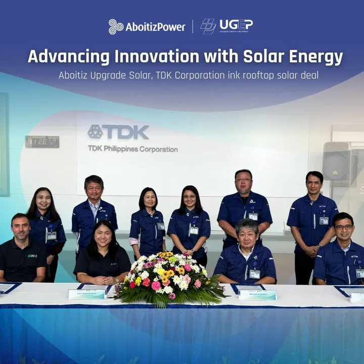  The rooftop solar installation has supplied renewable energy to TDK’s two manufacturing units in Laguna.  Image Credit/Source: Linkedin/Advent Energy 