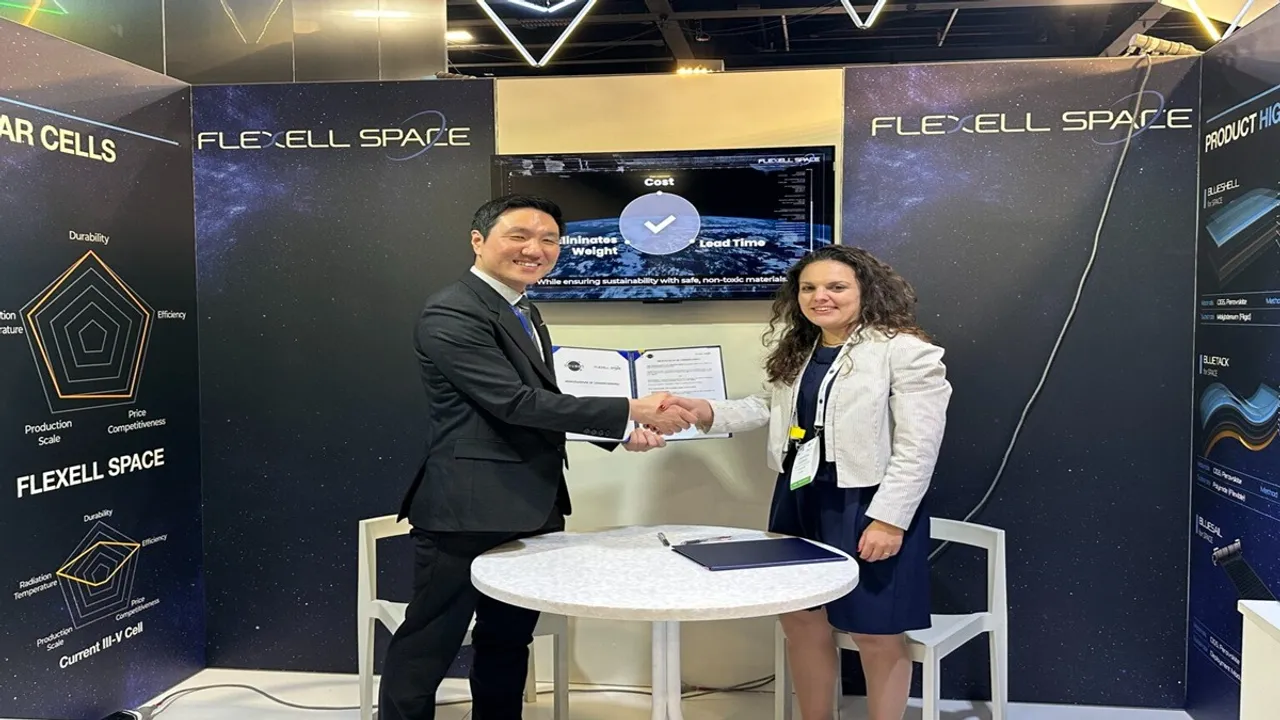  Flexell Space and Dcubed partnership has advanced satellite power systems through joint solar array technology. Image Source: Dcubed GmbH 