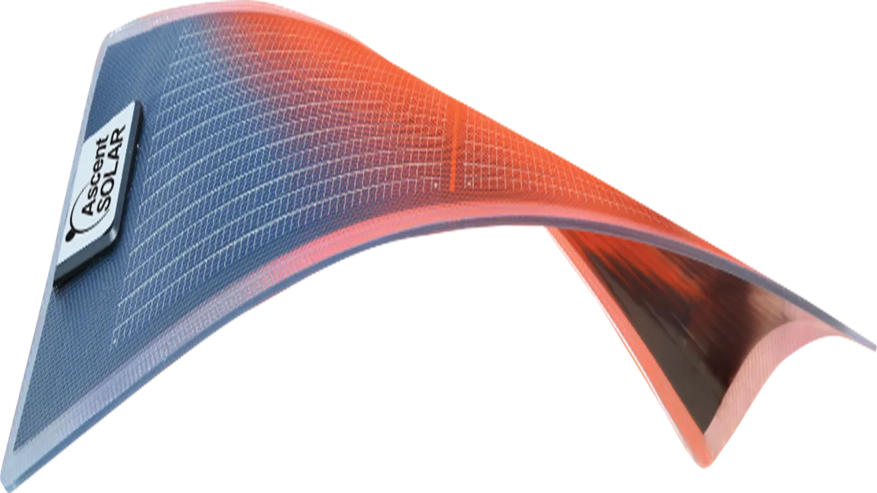  Flexible thin-film PV from Ascent Solar has entered evaluation for use in marine sensors and satellite power systems. Image Credit/Source: Ascent Solar Technologies 