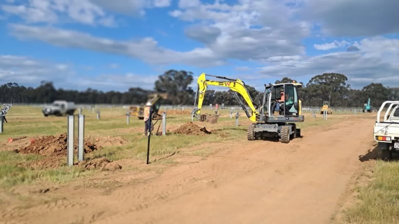 The Mulwala Solar Farm has marked European Energy’s first project launch in New South Wales. Image Credit/Source: Linkedin/European Energy 