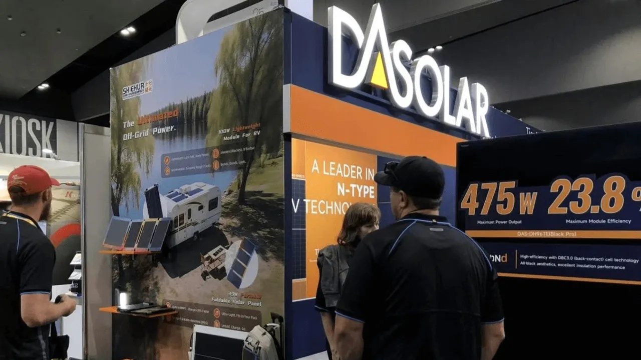  DAS Solar has introduced its 475 W module featuring zero-busbar design for enhanced light capture. Image Source: DAS Solar 