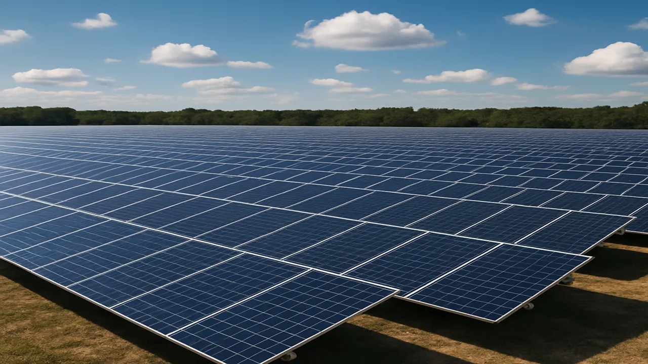  energyRe’s South Carolina solar portfolio has been expected to supply power for about 36,000 homes annually. Image Source: AI Generated 