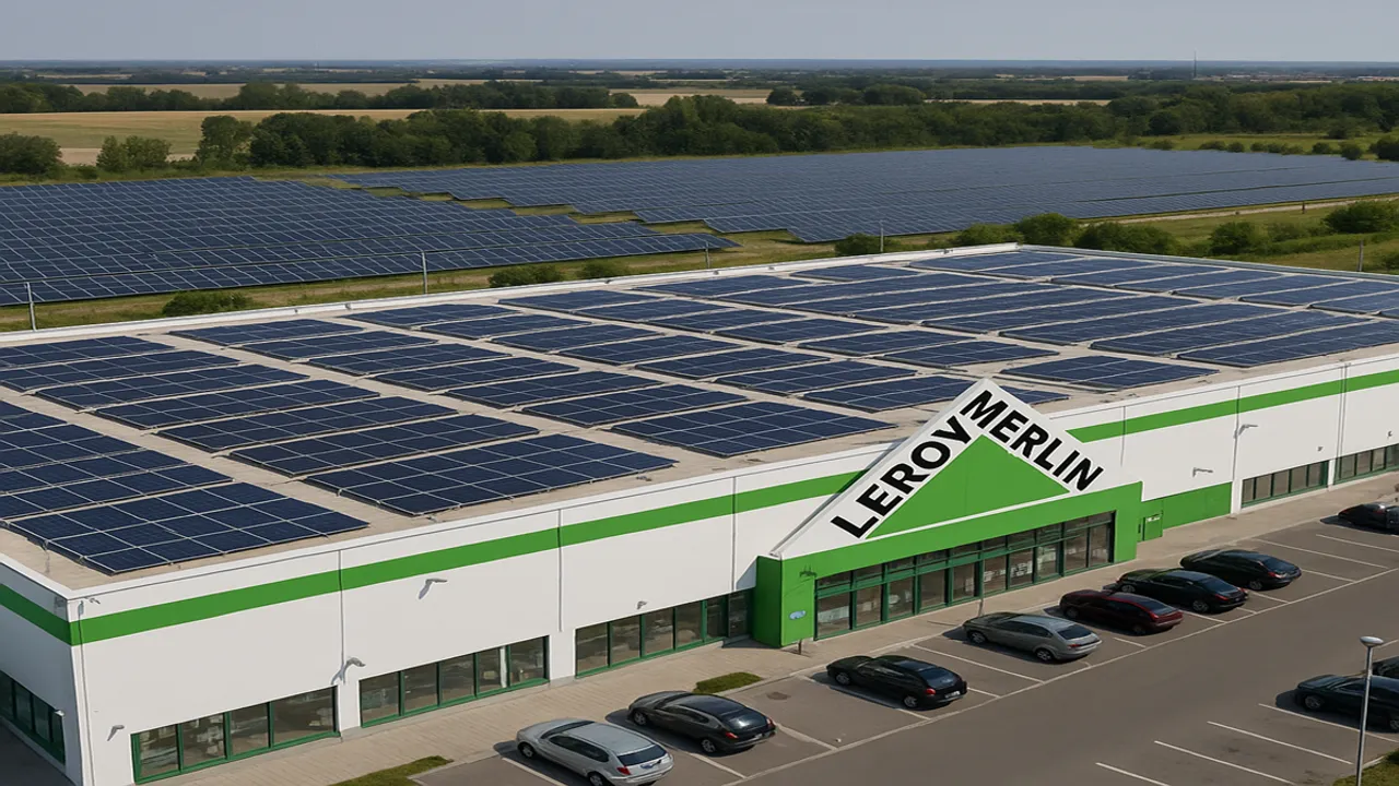  The Leroy Merlin solar project has cut 3,000 tons of emissions and supported wider clean energy use across its stores. Image Source: AI Generated 