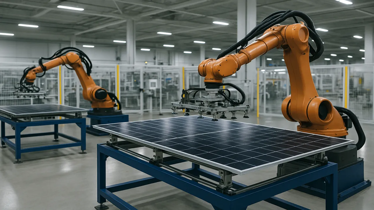  First Solar’s Gaffney facility has added advanced Series 6 Plus production capacity. Image Source: AI Generated 