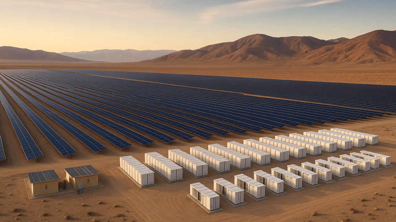  Copiapó project has paired 357 MW solar with storage to supply CAP Group. Image Source: AI Generated 