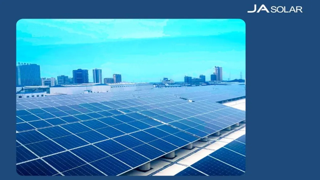  The Hengan rooftop system has delivered consistent output across the 1.58 MW installation. Image Credit/Source: JASolar/ Linkedin 