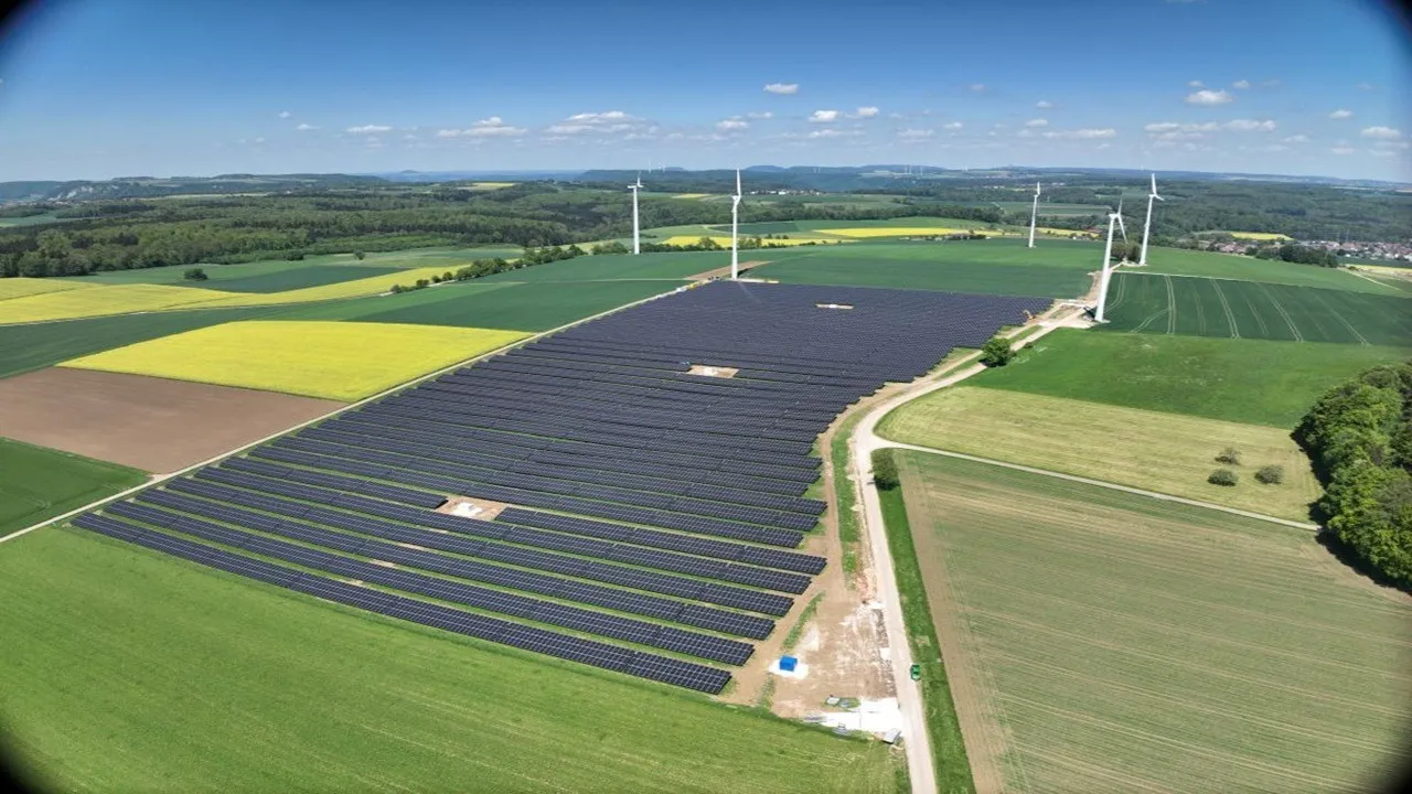  Gerbstedt solar park has linked with wpd’s wind farm through the new hybrid substation. Image Source: wpd 