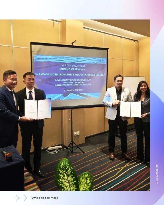  The plant has projected 205,709 MWh output supporting 159,219 ton CO₂ offsets yearly. Image Credit/Source: Linkedin/Solarvest 