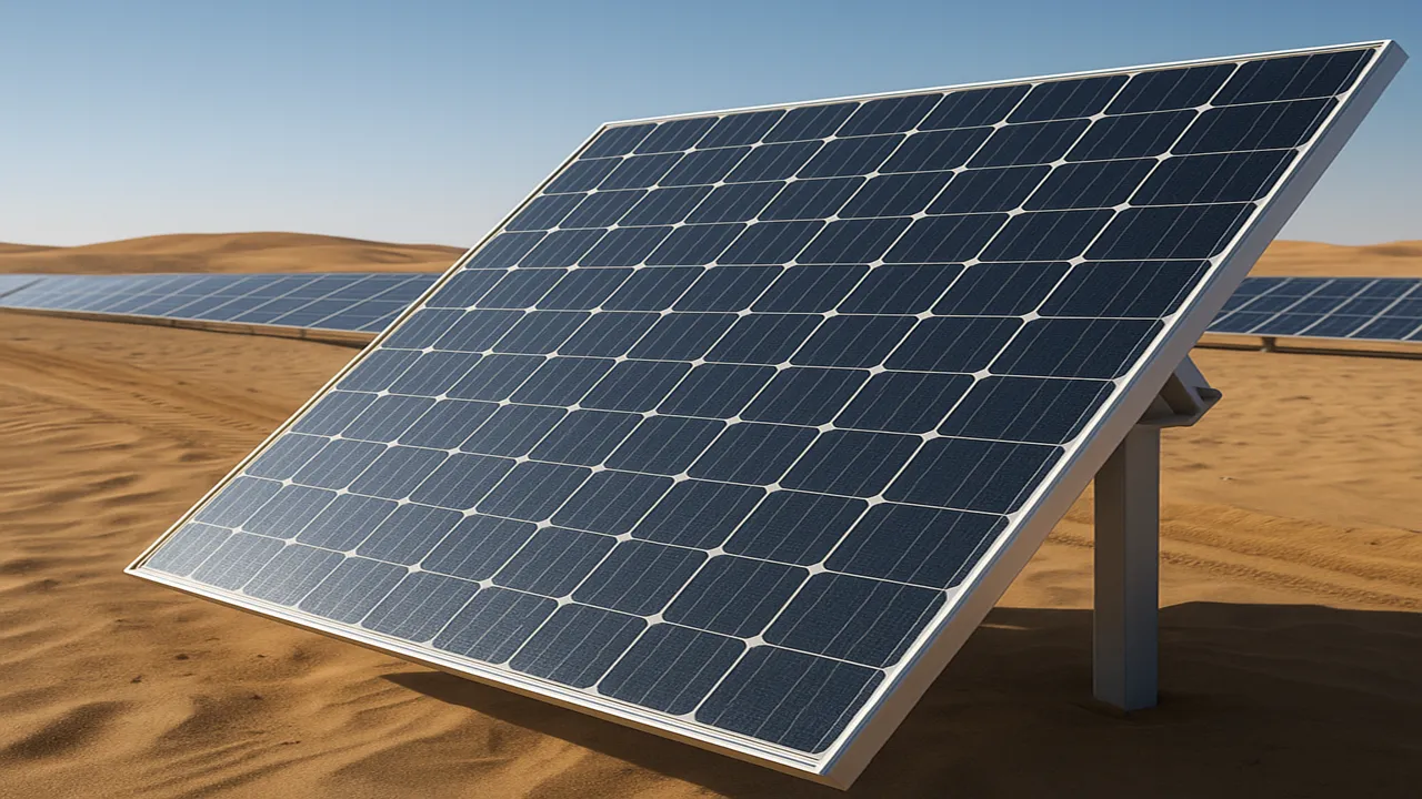 DesertBlue module performance has shown higher yields under heat, dust, and sand abrasion.