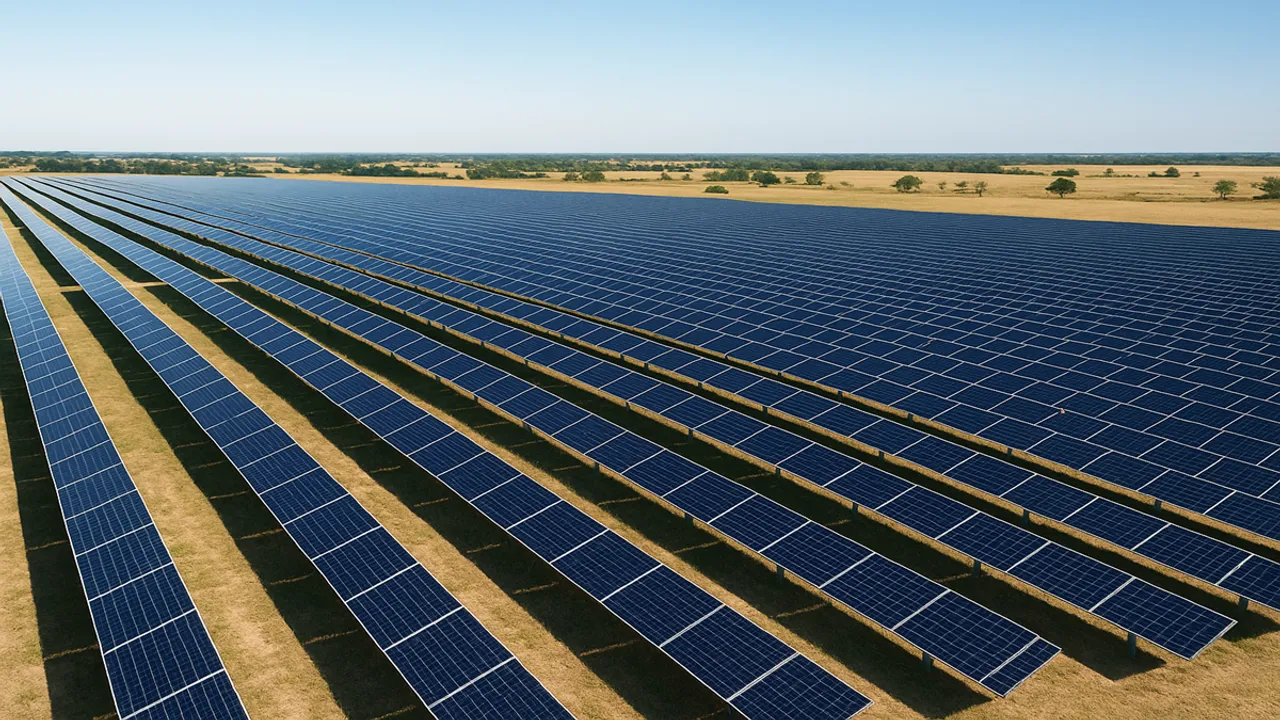  Waaree Solar Americas used 620 W bifacial modules designed for Texas weather conditions. Image Source: AI Generated 