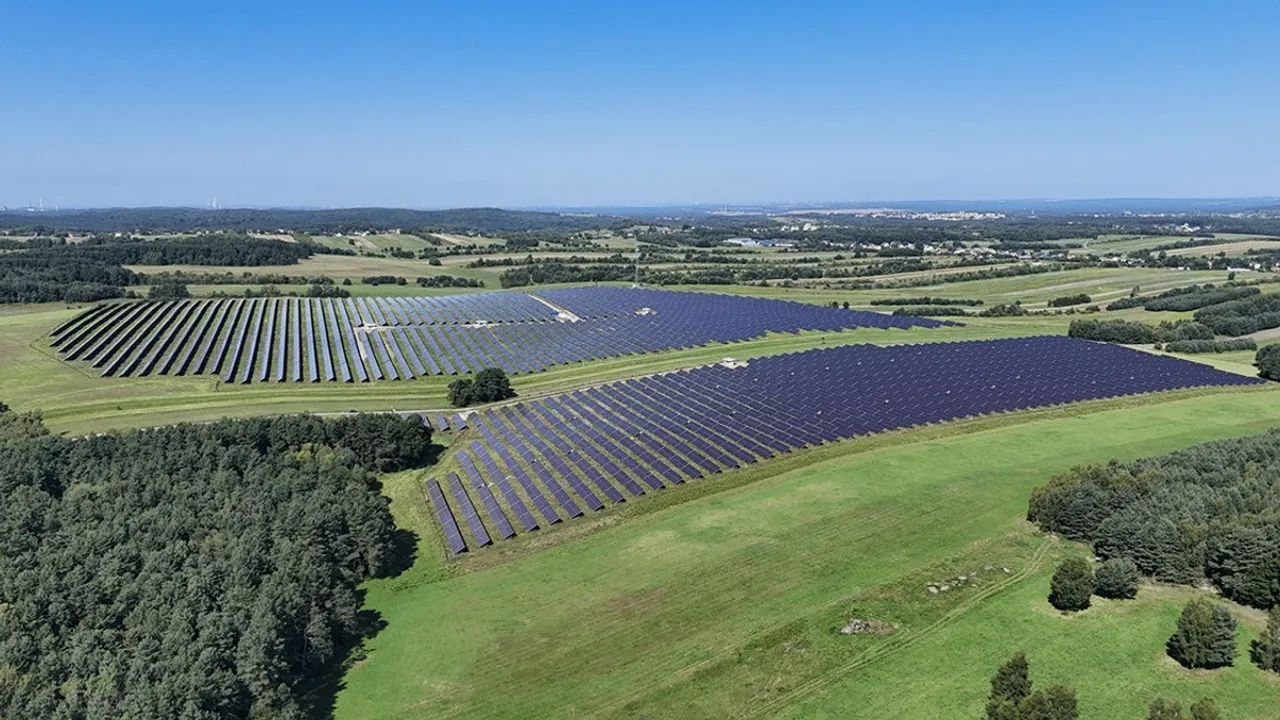 The Zimnodół solar park is expected to generate approximately 41 GWh annually. Image Source: Qair 