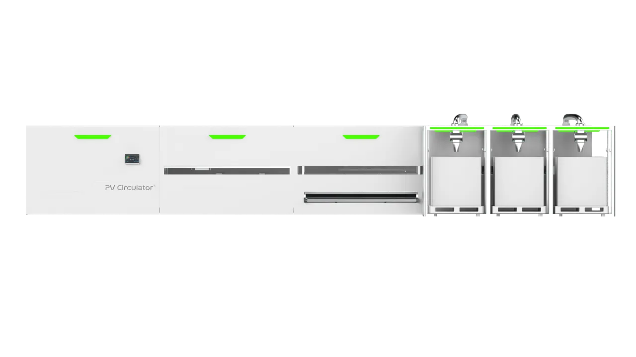 TSGC deployed its PV Circulator system to support licensed solar module recycling operations in California.