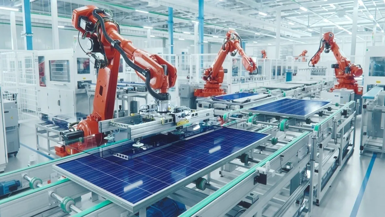  India has expanded solar module manufacturing capacity by 81 GW within a single year. Image Credit/Source: AI Generated 
