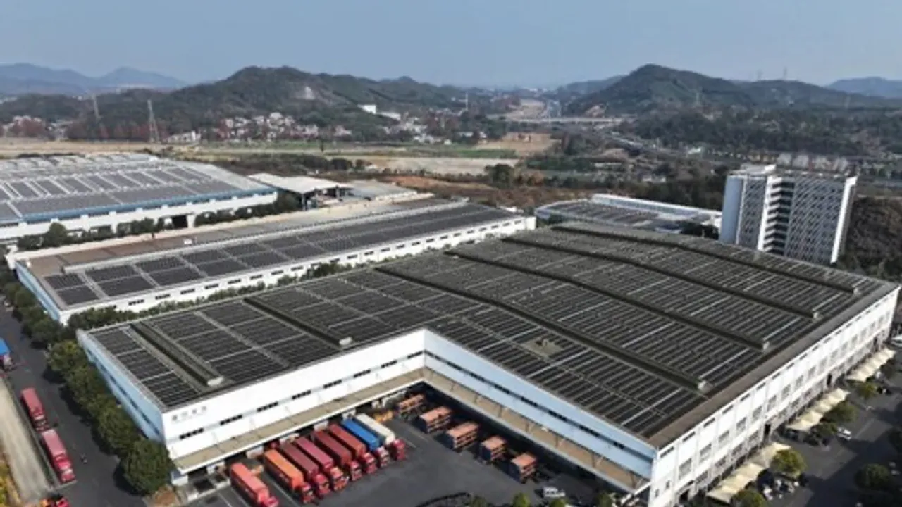  Lightweight PV modules used in the project reduce structural load by 44% compared to conventional modules. Image Source: PR Newswire 
